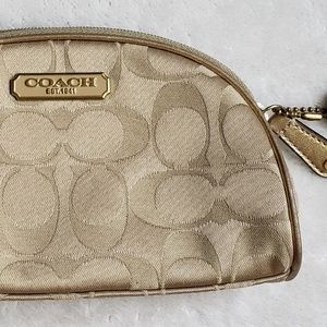 Coach Small Pouch, Gold/Lavender, NWOT